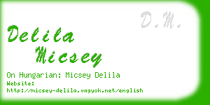 delila micsey business card